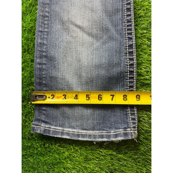 Miss Me Distressed Blue Boot Cut Jeans - Picture 11 of 13